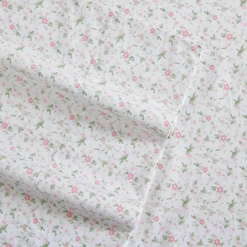 NWT❤️Laura Ashley -Cotton Percale QUEEN Bedding Sheet Set
